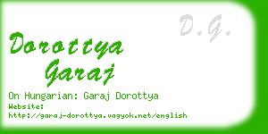 dorottya garaj business card